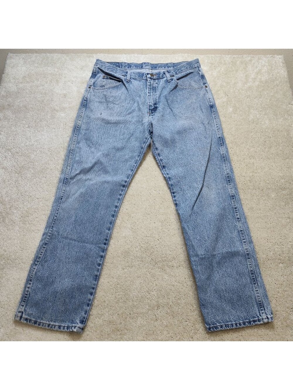 Wrangler Regular Fit Straight Leg Cotton Denim Jeans Men 36x30 Five Star Workwea